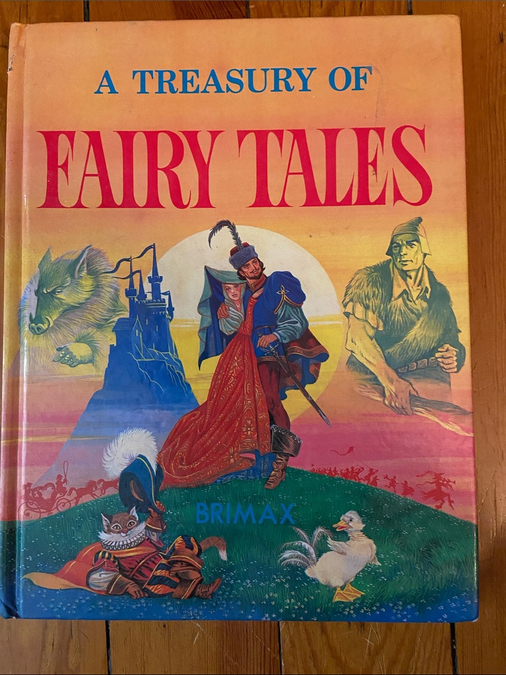 Beautiful Vintage 70s 1970s Fairy Tale book Treasury of Fairy Tales Illustrated
